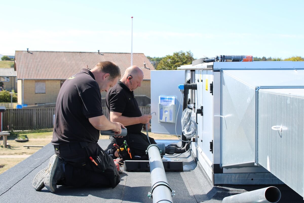 Servicering af køleanlæg supermarked