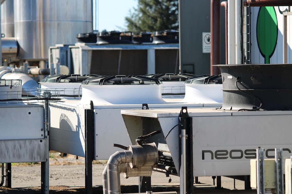 Køleanlæg ventilation